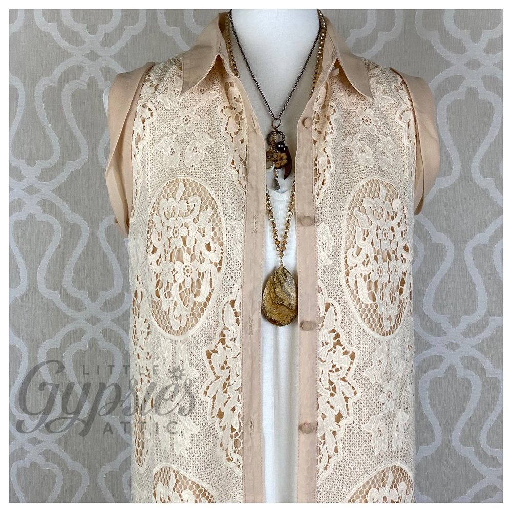 Ryu Long Lace Duster Tunic - Picture 2 of 13